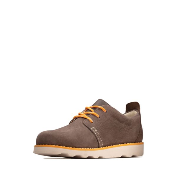 Clarks Boys Crown Park Kid Casual Shoes Brown | CA-5247618